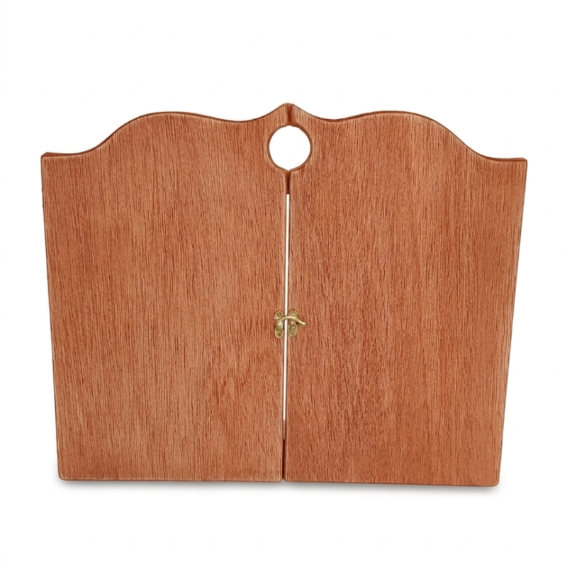 Teatrillo de madera.  Ventana de cuento