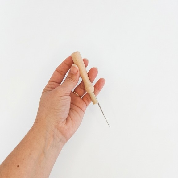 Mango de madera para aguja