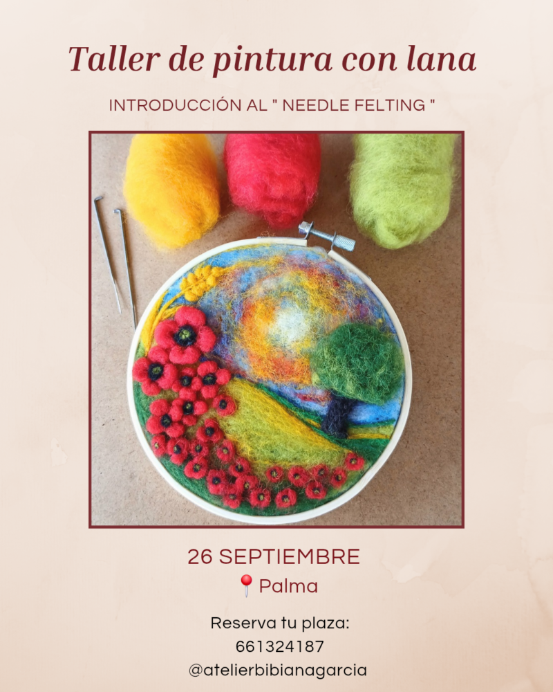 Taller de Pintura con Lana – Needle Felting