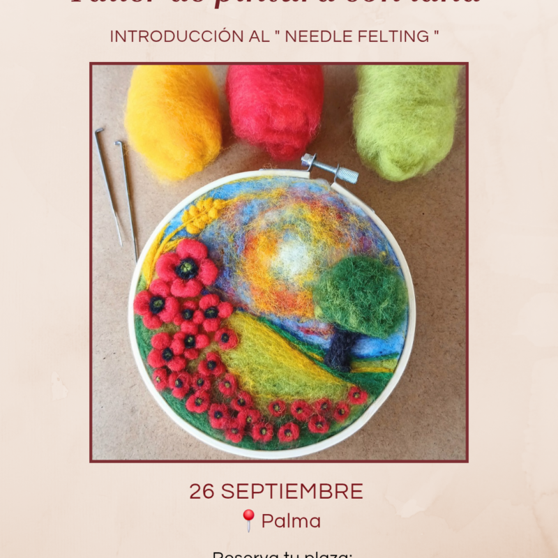 Taller de Pintura con Lana – Needle Felting